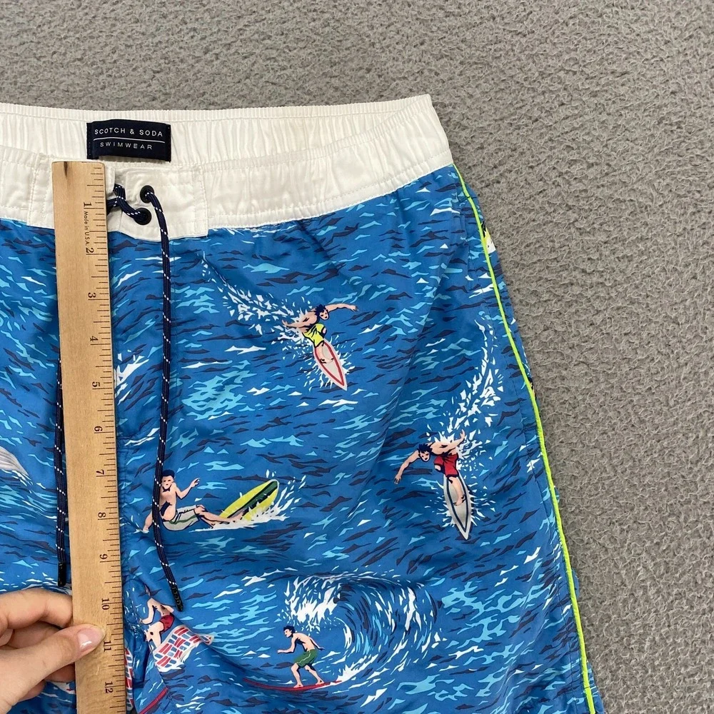 Scotch & Soda Swim Trunks Mens Medium Beach Surf Summer Vacation Mesh Lined‎